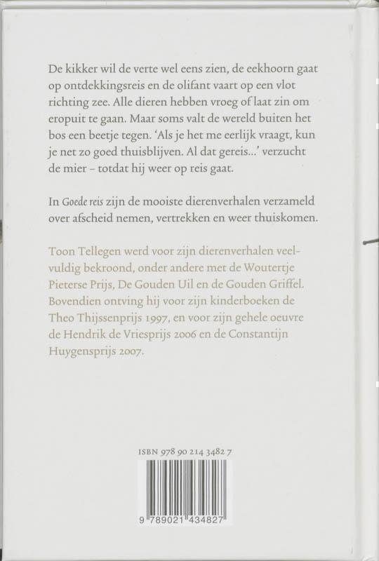 Goede reis Dierenverhalen over vertrek en aankomst 