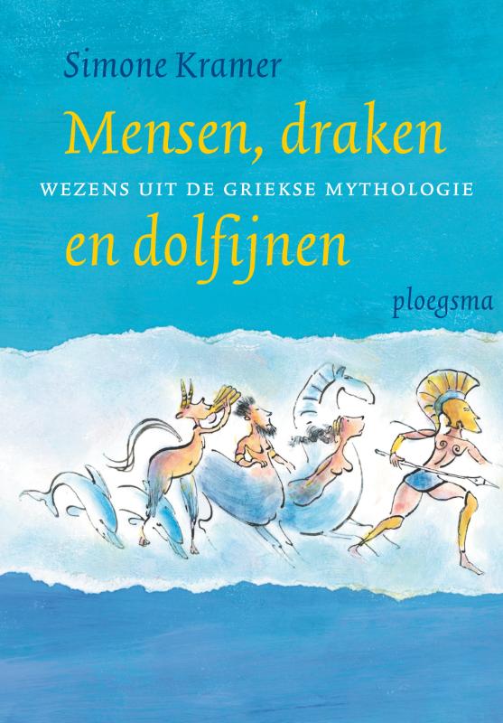 Mensen, draken en dolfijnen wezens uit de Griekse mythologie