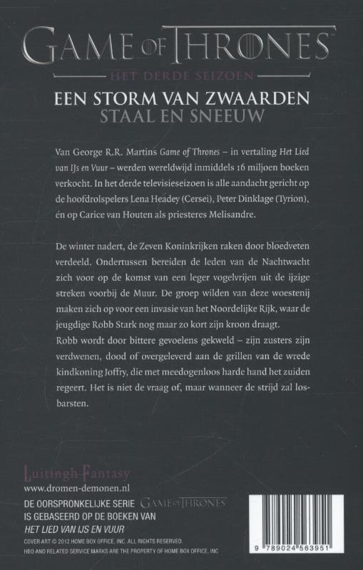 Een storm van zwaarden Staal en sneeuw