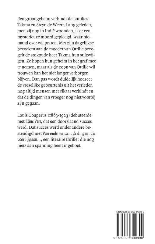 Van oude mensen, de dingen, die voorbijgaan... 