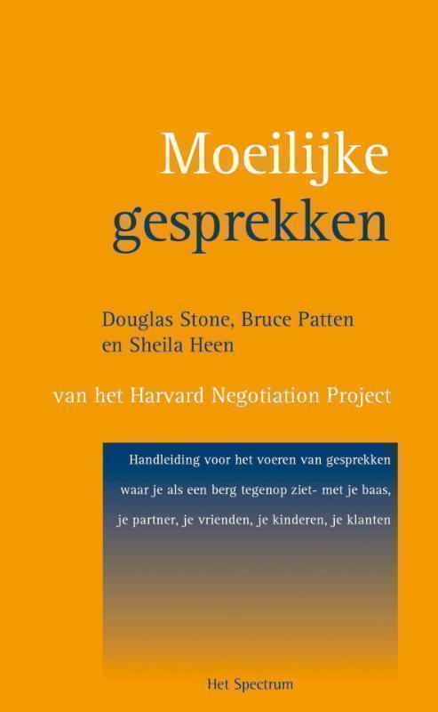 Moeilijke gesprekken handleiding voor het voeren van gesprekken waar je