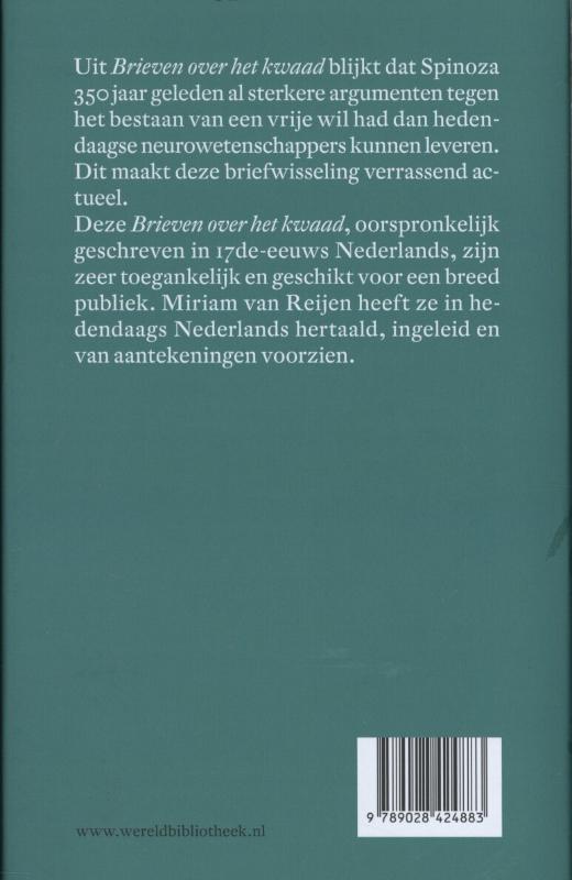 Brieven over het kwaad de correspondentie tussen Spinoza en Van Blijenbergh