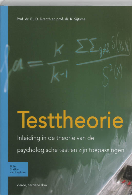 Testtheorie inleiding in de theorie van de psychologische test