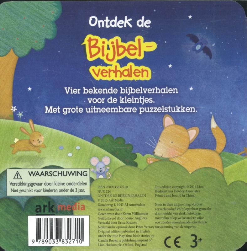 Ontdek de Bijbelverhalen vier bekende Bijbelverhalen voor de kleintjes met