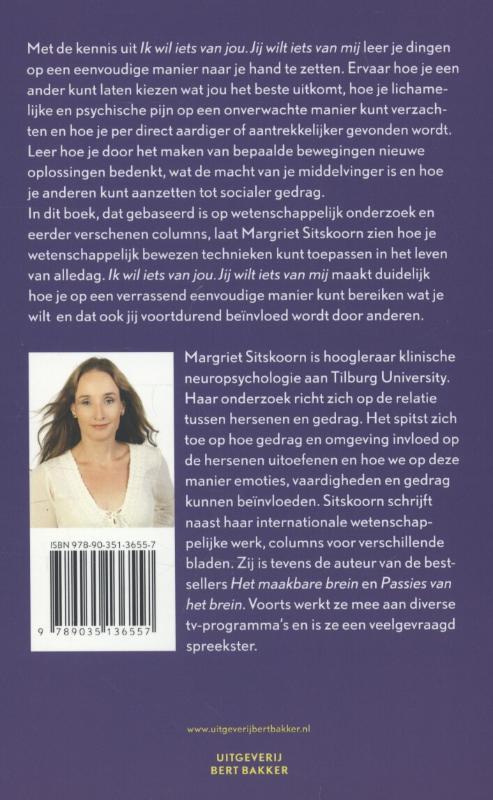 Ik wil iets van jou jij wilt iets van mij beïnvloed de hersenen om te bereiken wat je wilt