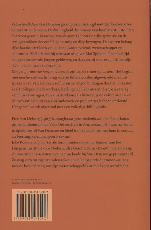 Een gereformeerde jongen Arie Theodorus van Deursen 1931-2011