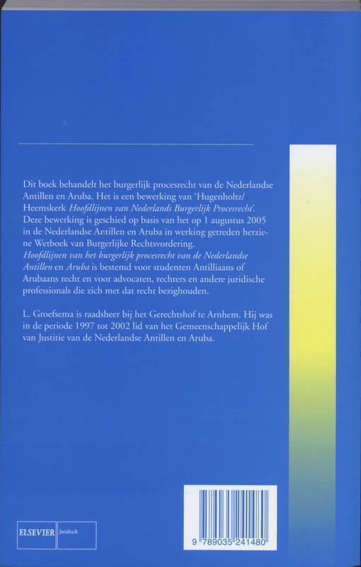 Hoofdlijnen Nederlands burgerlijk procesrecht van de Nederlandse Antillen en Aruba 