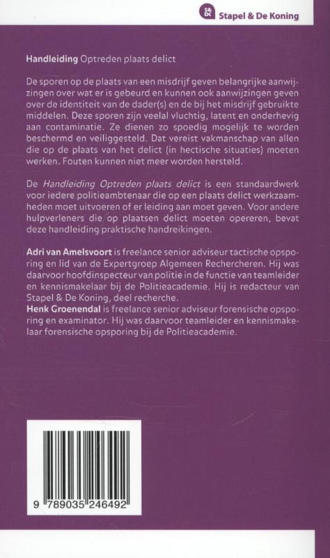 Handleiding optreden plaats delict 