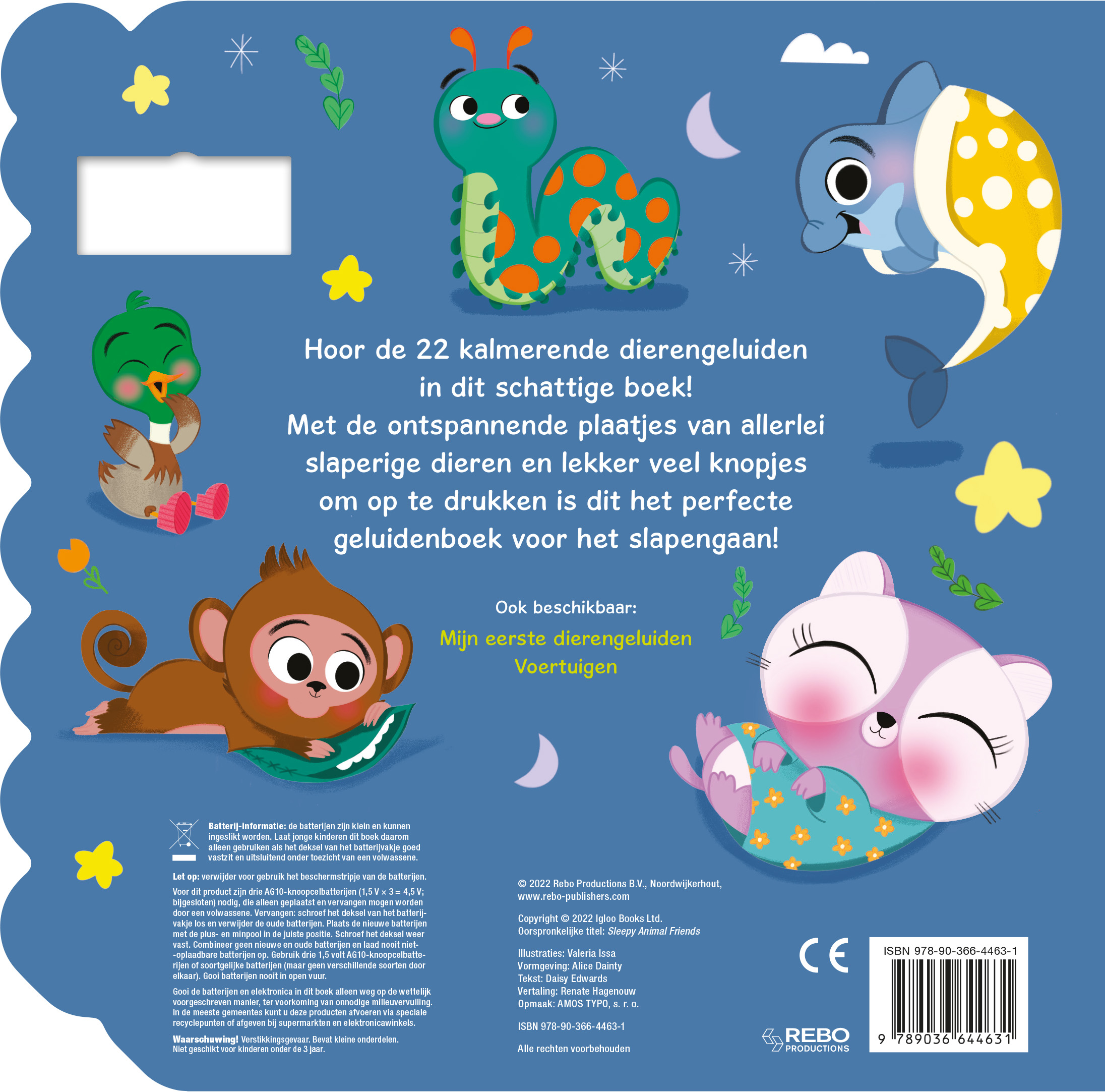 Bedtijd dierenvriendjes - geluidenboek Met 22 dierengeluiden!