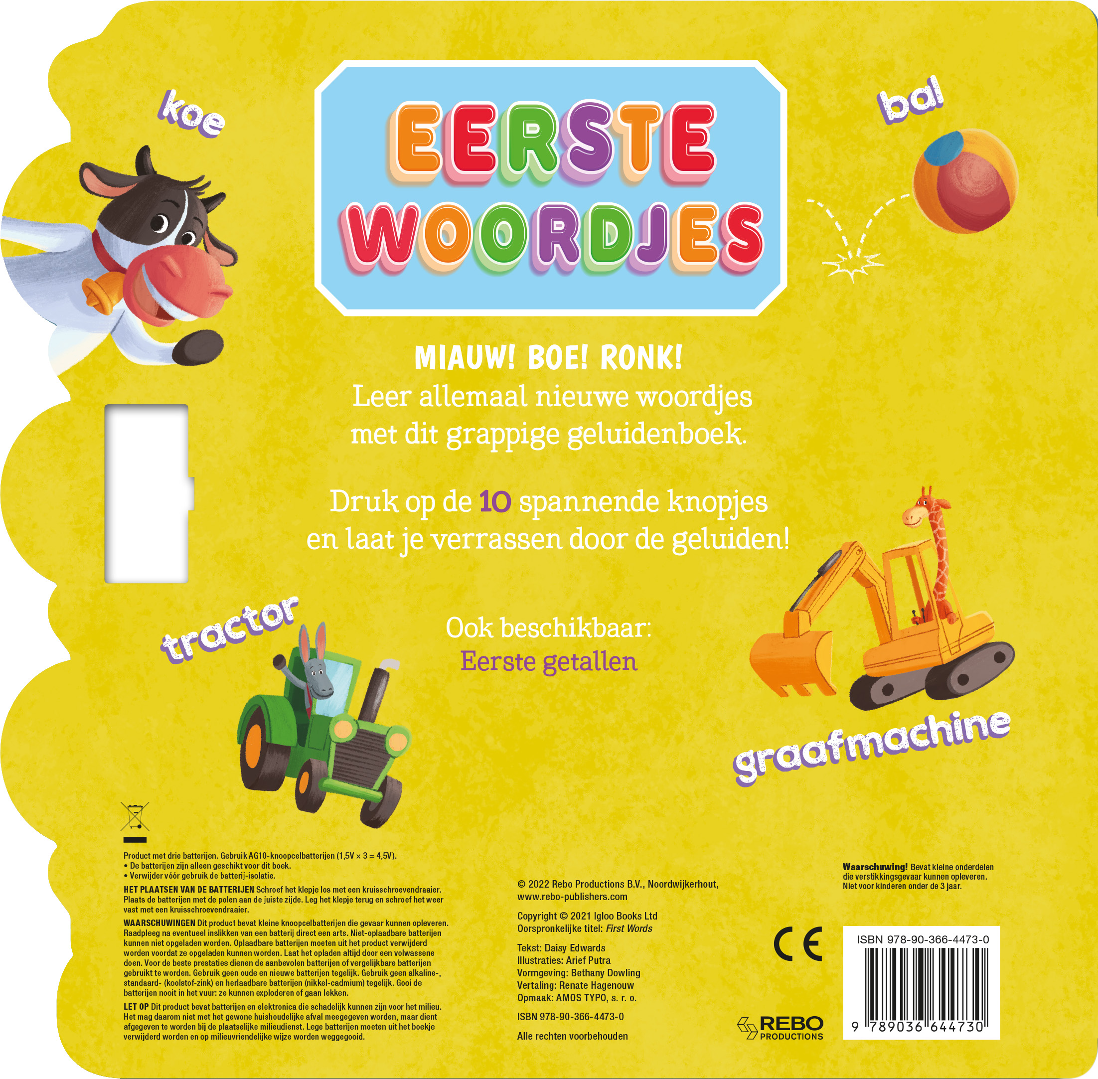 Eerste woordjes - Geluidenboek 10 geluiden 