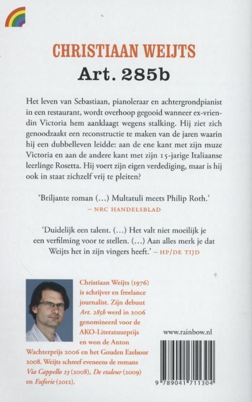 Art. 285b liefde mondt uit in een obsessie