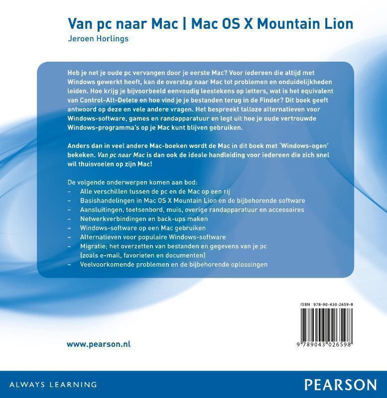 Van pc naar Mac Mac OS X Mountain Lion