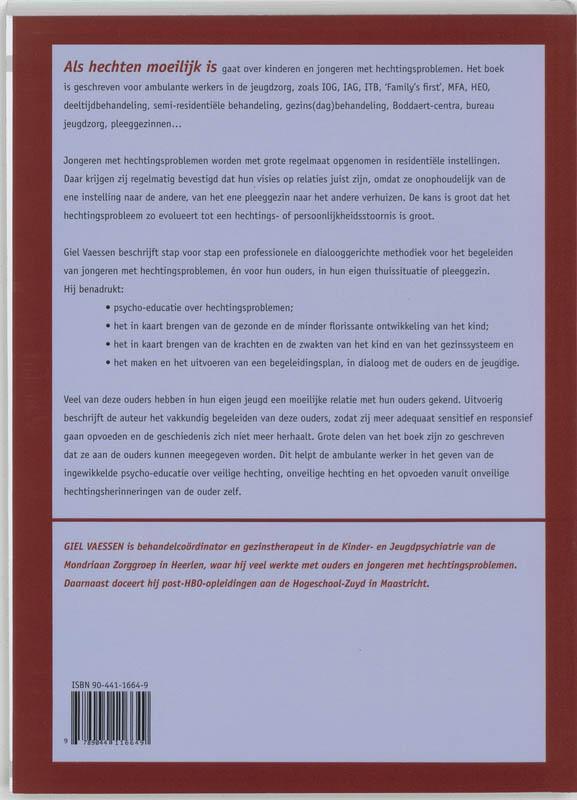 Als hechten moeilijk is de rode draad uit het verleden : een professioneel dialooggericht aanbod voor ambulante werkers in de jeugdzorg en ouders