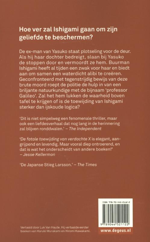 De fatale toewijding van verdachte X 
