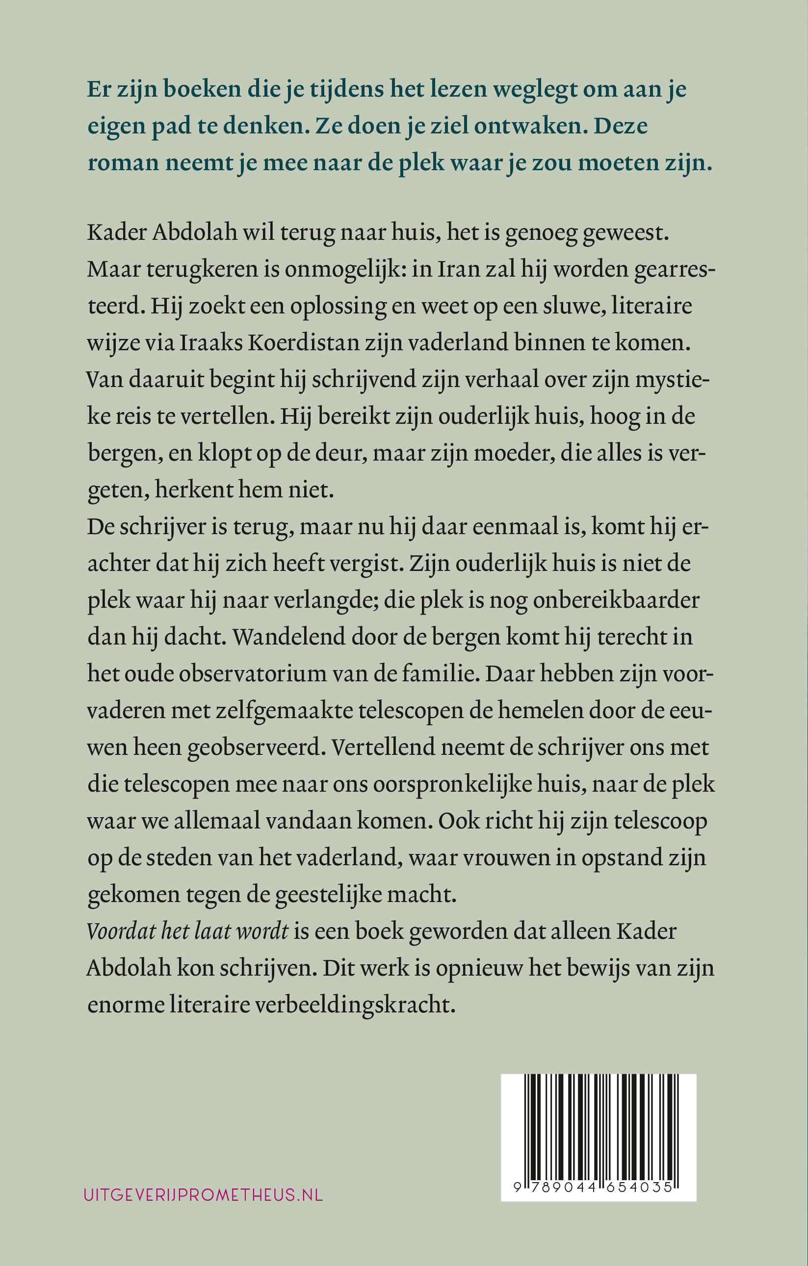 Voordat het laat wordt 