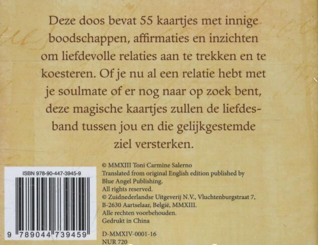 Liefdevolle boodschappen van je soulmate magische kaartjes om bijzondere relaties aan te