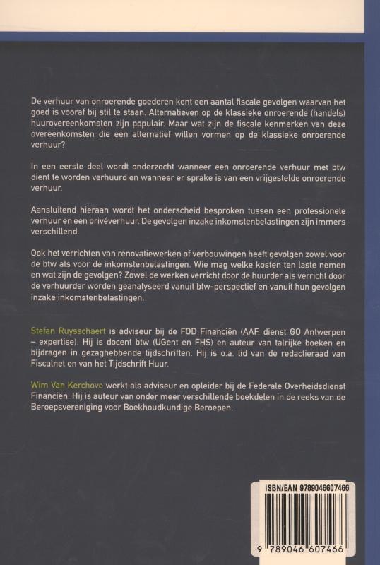Onroerende verhuur btw en inkomstenbelastingen