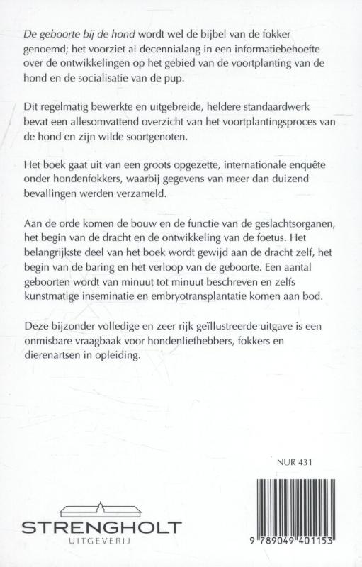 De geboorte bij de hond en zijn wilde verwanten