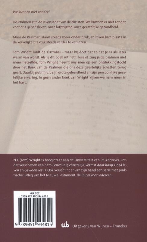 Pleidooi voor de Psalmen we kunnen niet zonder