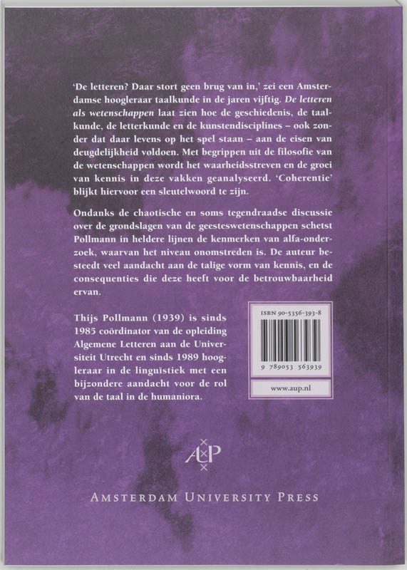 De letteren als wetenschappen een inleiding