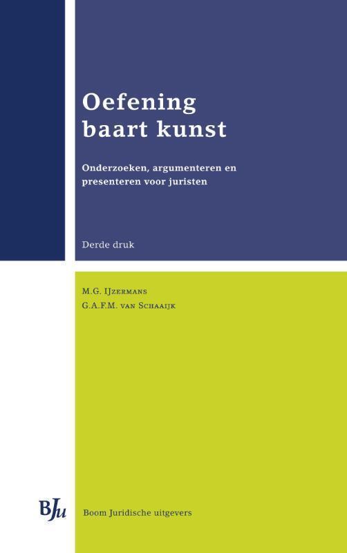 Oefening baart kunst onderzoeken, argumenteren en presenteren voor