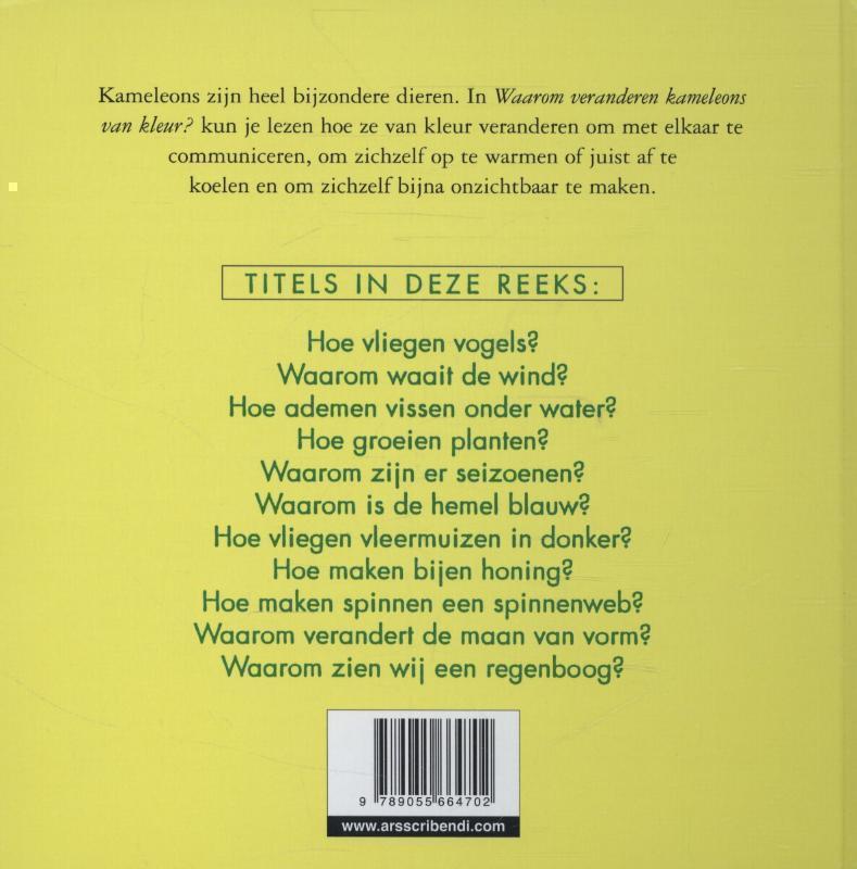 Waarom veranderen kameleons van kleur? 