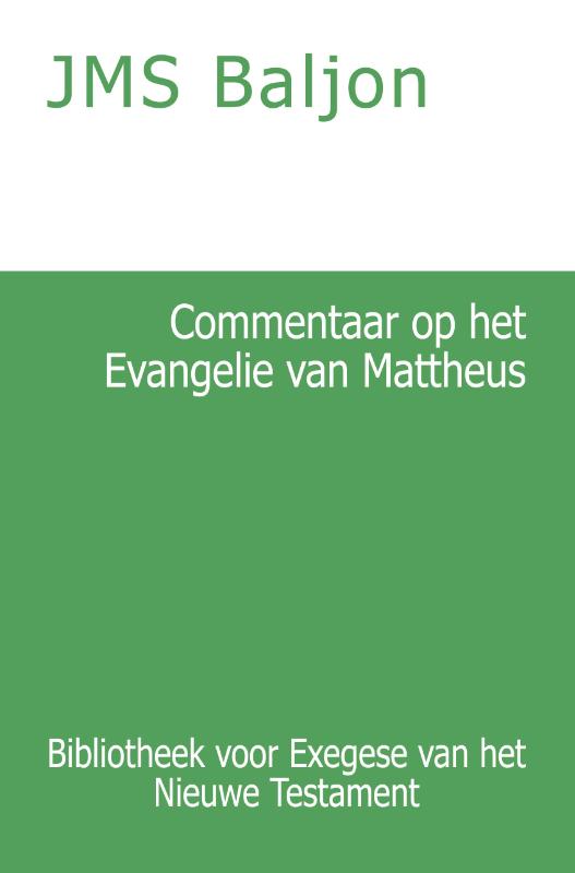 Commentaar op het Evangelie van Mattheus 