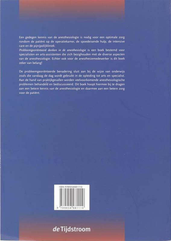 Probleemgeoriënteerd denken in de anesthesiologie een praktijkboek voor de opleiding en de kliniek