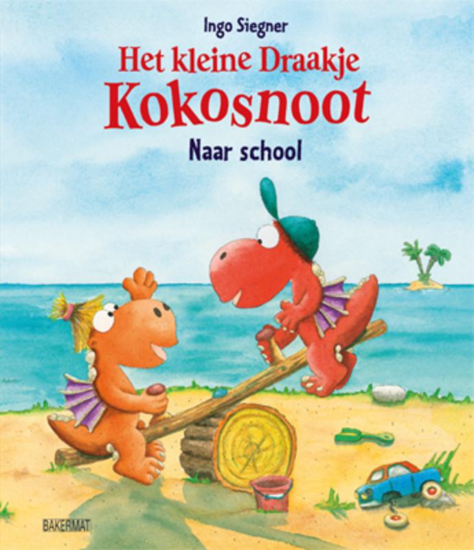 Het kleine draakje kokosnoot naar school 