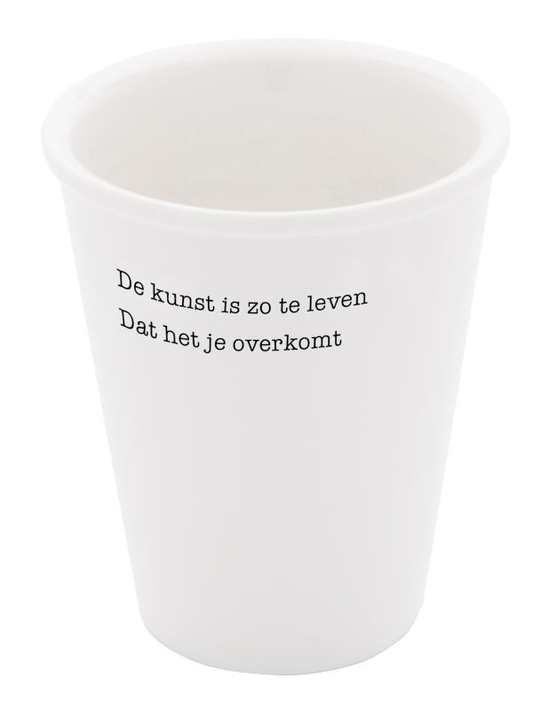 Beker Plint  'Kunst ' Martin Bril 