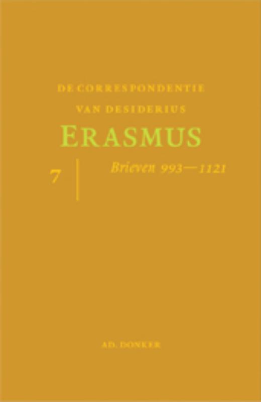 De correspondentie van Desiderius Erasmus 7 brieven 993 - 1121