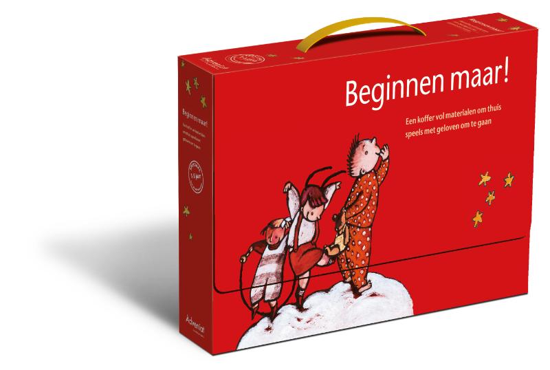 Beginnen maar! Geloven thuis helpt ouders thuis op een speelse manier met geloven om te gaan : pakket in materialenkoffer