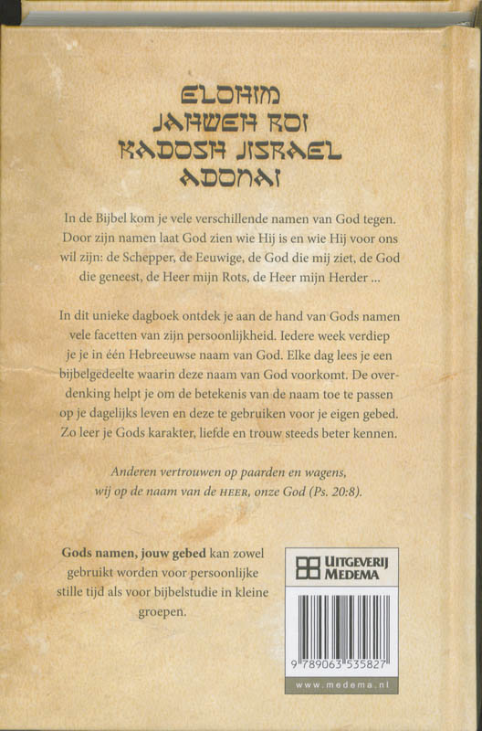 Gods namen jouw gebed een leidraad voor elke dag