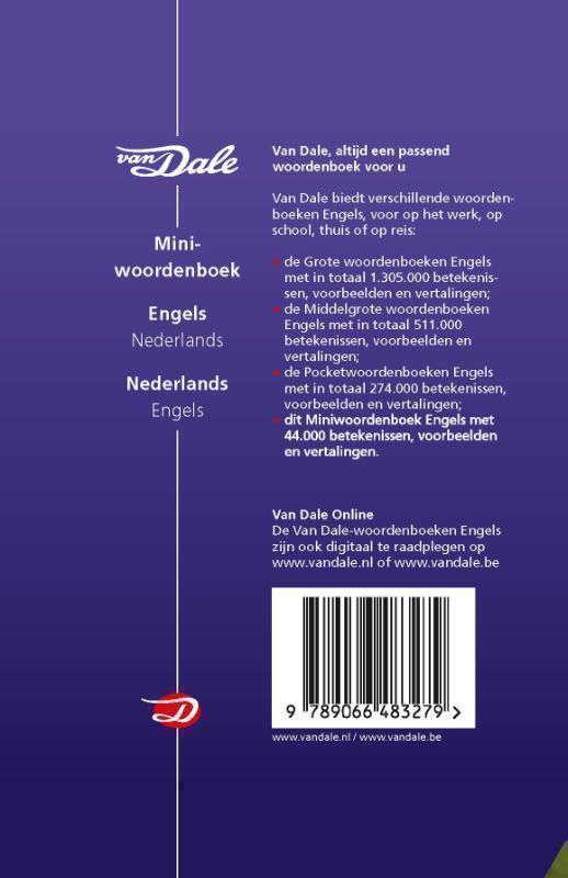 Van Dale Miniwoordenboek Engels-Nederlands 