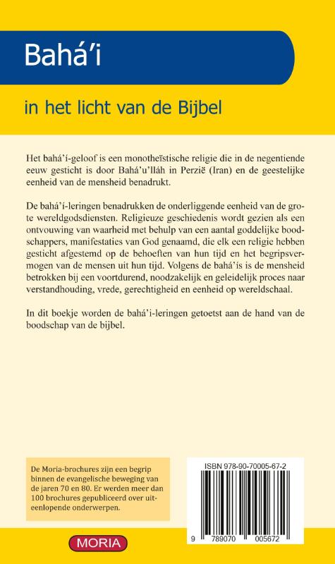 Het Baha 'i in het licht van de bijbel 