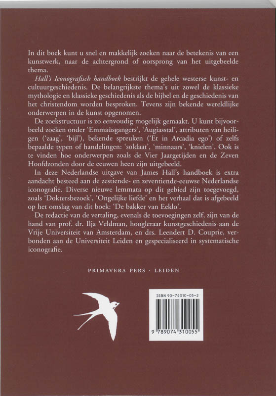 Hall 's Iconografisch Handboek onderwerpen, symbolen en motieven in de beeldende kunst