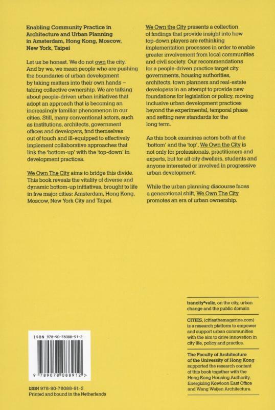 We own the city enabling community practice in architecture and