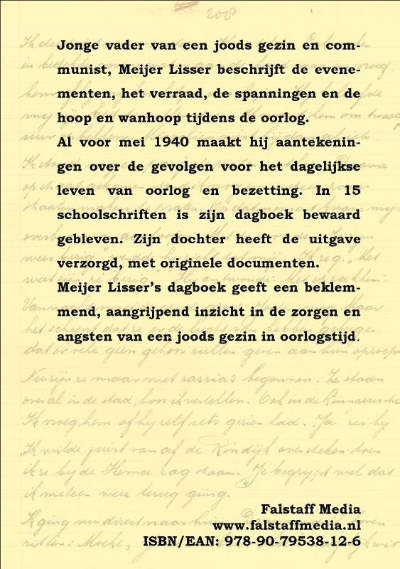 Boekhouden 1940-1943 oorlogsdagboek