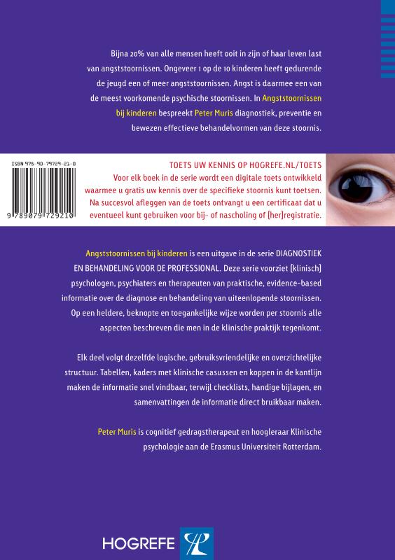 Angststoornissen bij kinderen diagnostiek en behandeling voor de professional