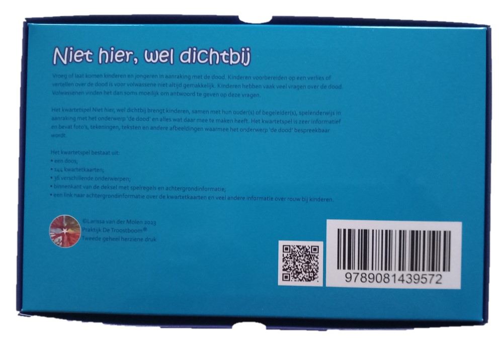 Niet hier, wel dichtbij Kwartetspel om kinderen spelenderwijs in aanraking te brengen met de dood.