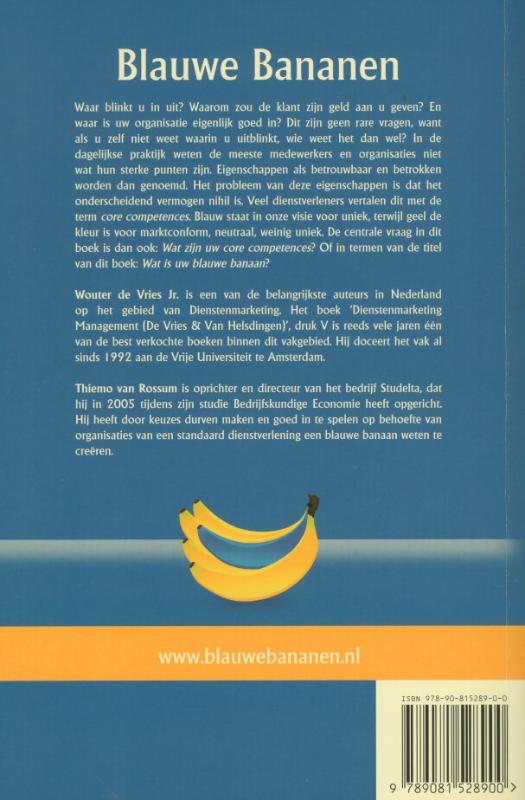 Blauwe Bananen hoe creëer ik als dienstverlener unieke kernvaardigheden en onderscheidend vermogen?