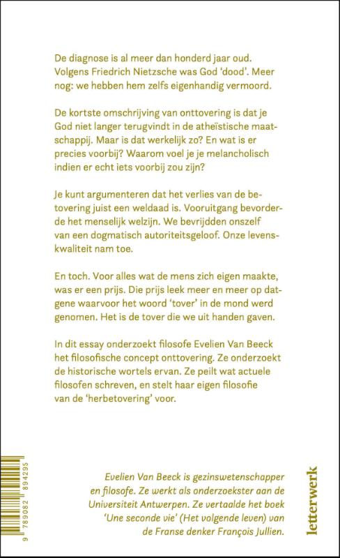 Als je de muziek niet hoort Essay over onttovering