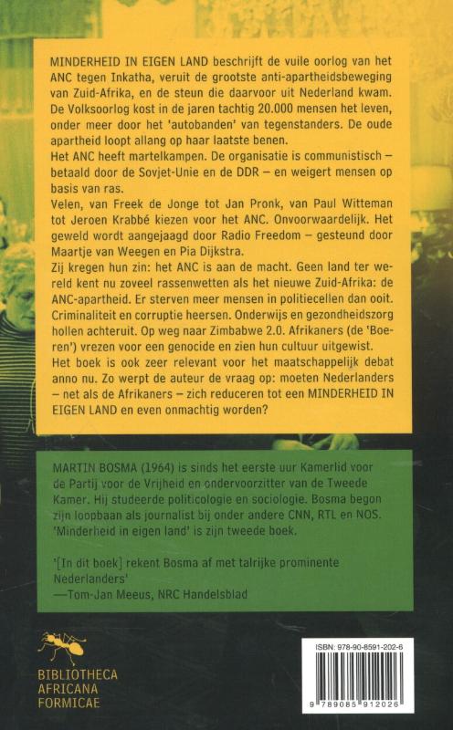 Minderheid in eigen land hoe progressieve strijd ontaardt in genocide en ANC-apartheid