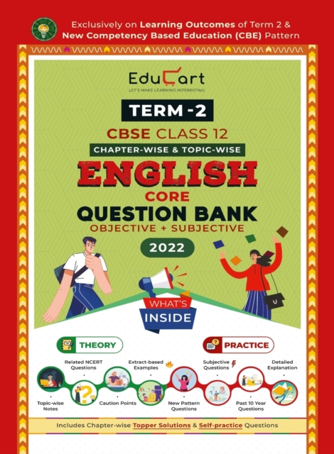 Educart Term 2 English Core Cbse Class 12 Objective & Subjective Question Bank 2022 