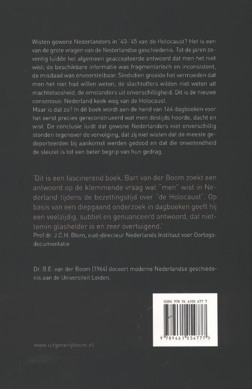 'Wij weten niets van hun lot ' gewone Nederlanders en de Holocaust