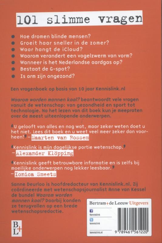 Waarom worden mannen kaal? 101 slimme vragen