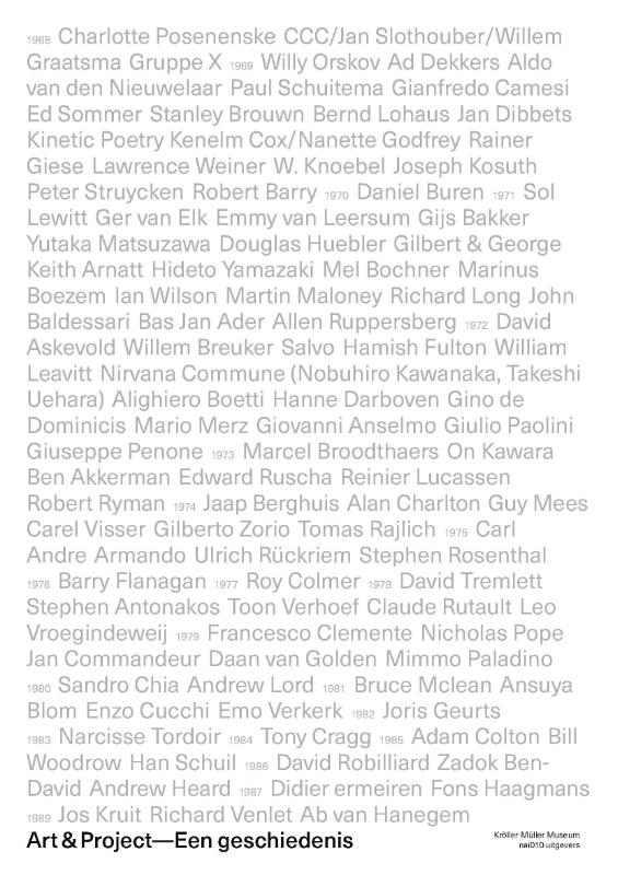 Art  & Project Een geschiedenis / A History