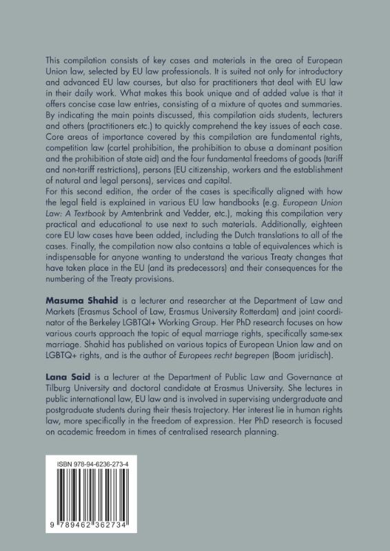 Cases and Materials European Union Law 