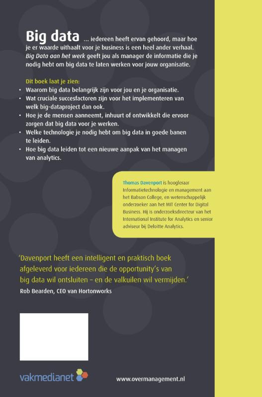 Big data aan het werk wat je als manager moet weten