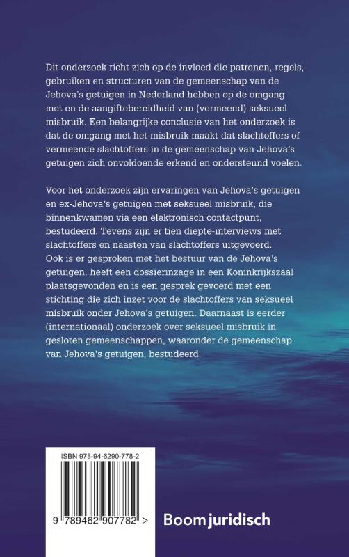 Seksueel misbruik en aangiftebereidheid binnen de gemeenschap van Jehovas getuigen 